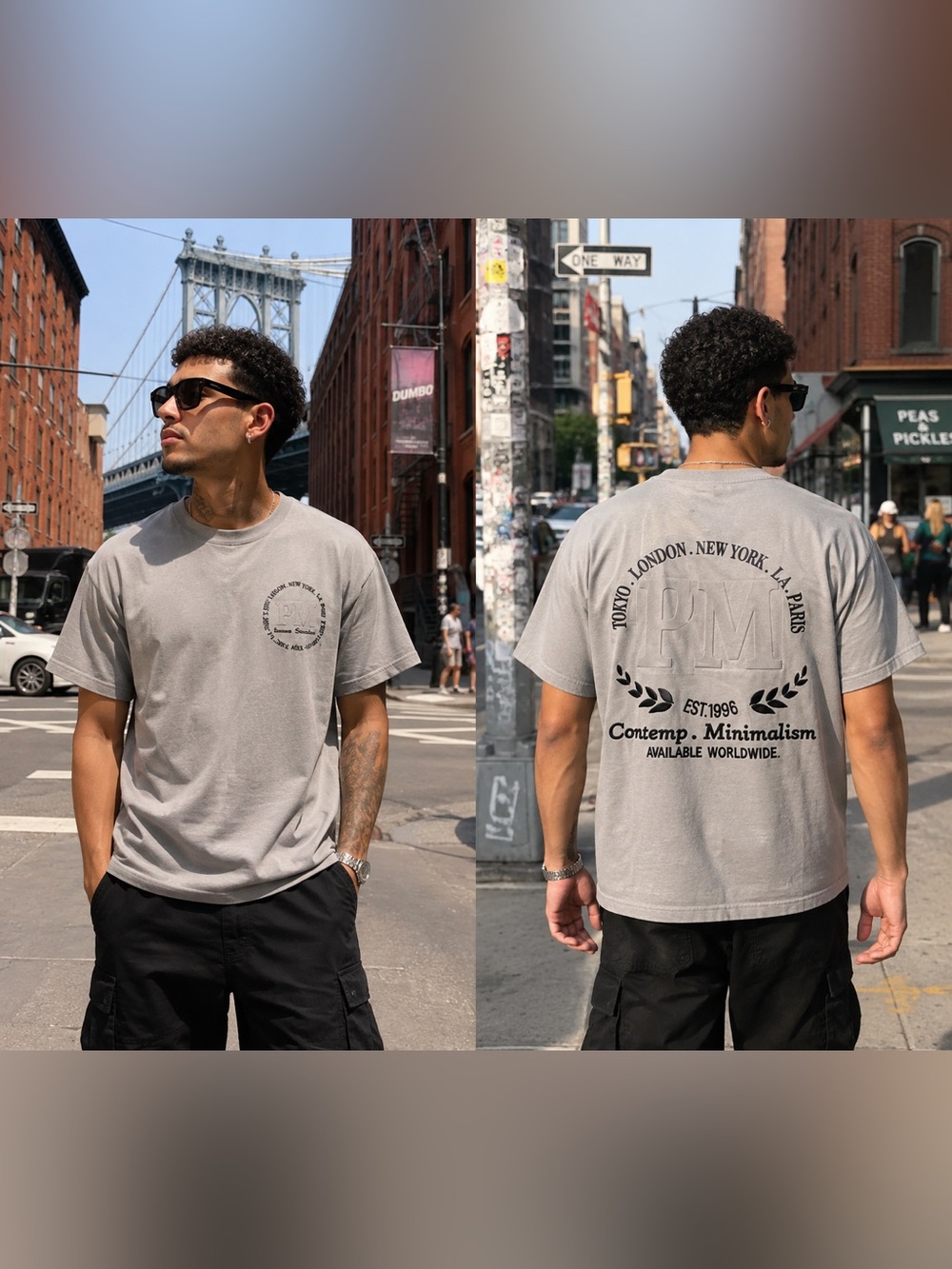Seven Souls Men's Gray Streetwear Graphic Tee Size: Medium “NWT”